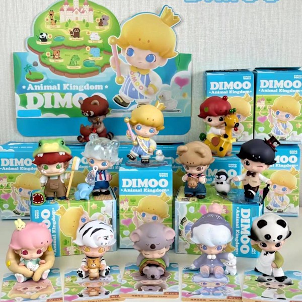 Pop Mart Rab Monster Samlarfigur 9cm Djurriket Överraskningsbox random