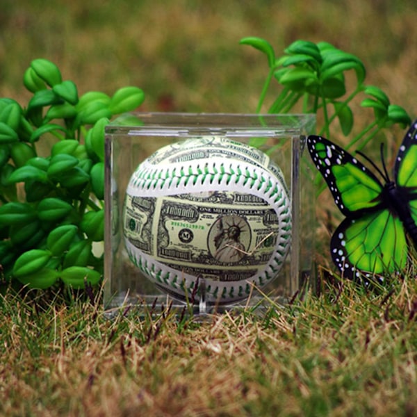 Akryl Baseball Box Display Tennisboll Transparent Fodral för Souvenir Förvaringslåda Hållare UV-skydd Dammtät