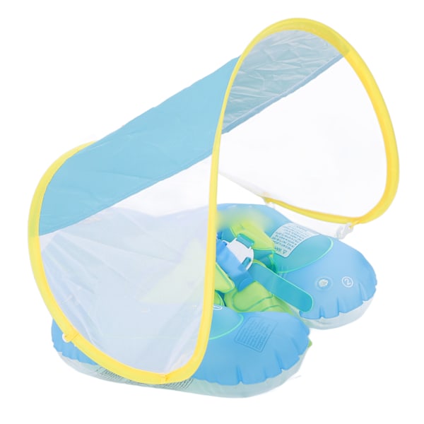 Baby Pool Flydere Baby Swim Flydere med Aftagelig Solskærm Baby Solcreme Swim Ring S (Indre Diameter 15 cm)