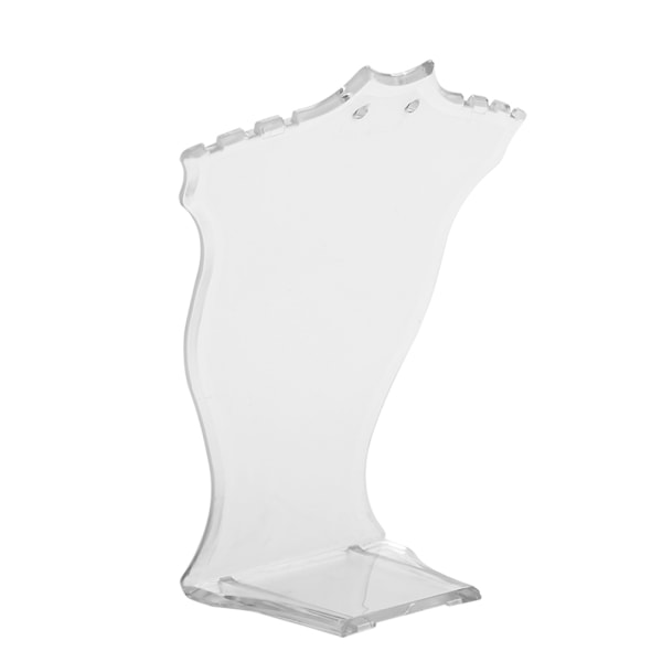 Halsband Hänge Kedja Smycken Byst Display Stativ Hängare Örhängen Hållare Rack Transparent