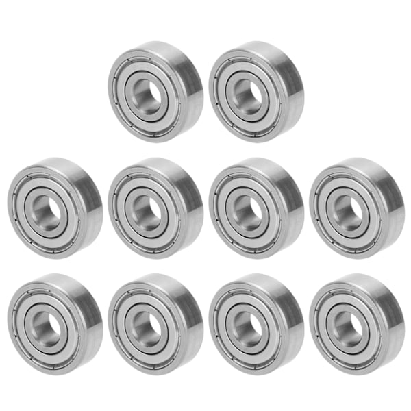 10 stk Kulelager Rustfritt Stål Slitesterkt Stille Skateboard Driver Tilbehør S628Z