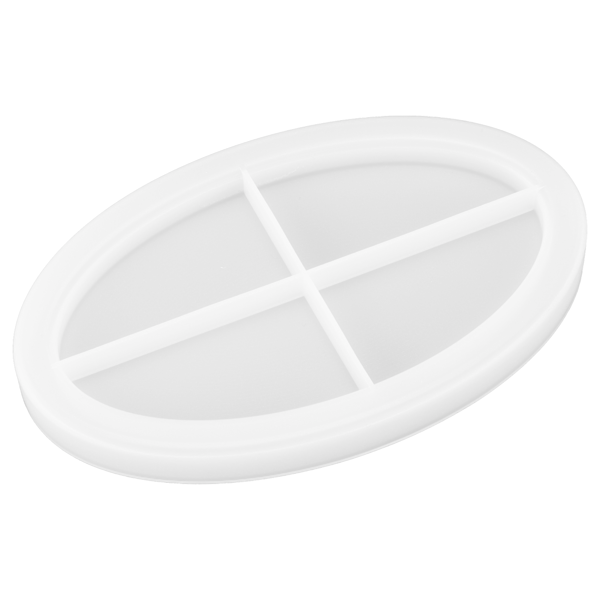 Epoxy Resin Støbning Frugtbakke Form Silikone Dekorativ Bakke Plade DIY Form Tilbehør Oval Glat Bakkeform