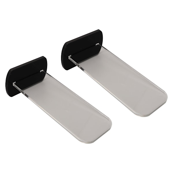 2 stk. Boksehandskestål i akryl Vertikalt boksehandskestål Handskeholder i akryl Sort
