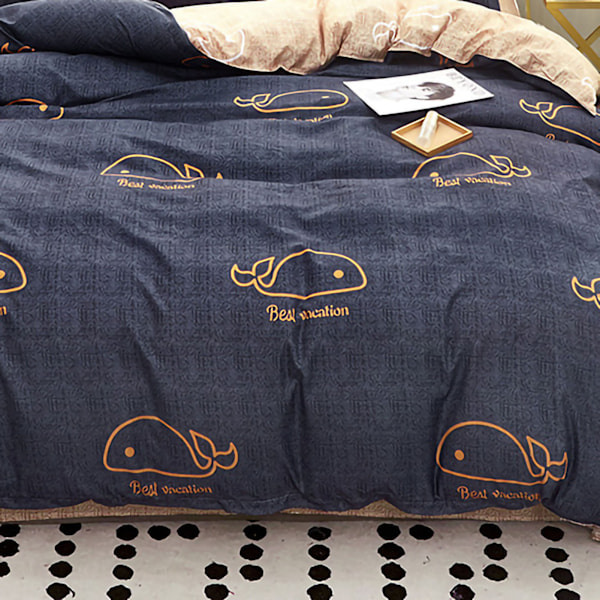 Hudvennlig dynetrekk Tykk polyester Myk børstet dynetrekk Quilt Sengetøy for sovesal Soverom Valg 150x200cm