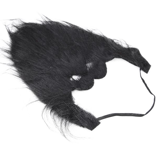 Stimulert falskt skjegg Morsomt falskt bart og kinnskjegg Ansiktshår for Halloween Cosplay Svart