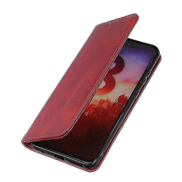 For Honor 400 Cover Split Læder Flip Pung Etui - Brun Red
