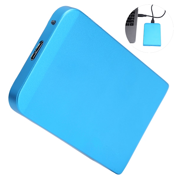 Mobil Hårddisk Basic Lagring HDD Extern USB3.0 2.5 tum Hårddisk Nätverksperipheri Blå 80GB