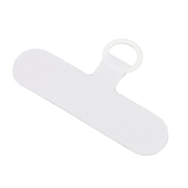 Universal Mobiltelefon Lanyard Patch Nylon Mobiltelefon Hängrep Flikanslutning Vit