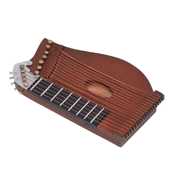 Guzheng modell i tre miniatyr Guzheng musikkinstrument modell utstilling for hjemmet
