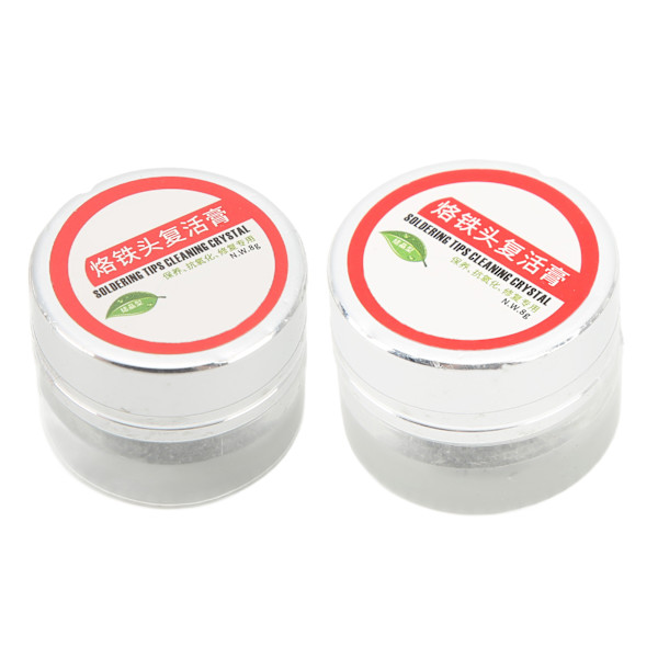 2 st Lödkolvspets Rengöringspasta Löd Svetshuvud Bit Cleaner Tillbehör 8g / 0.28oz