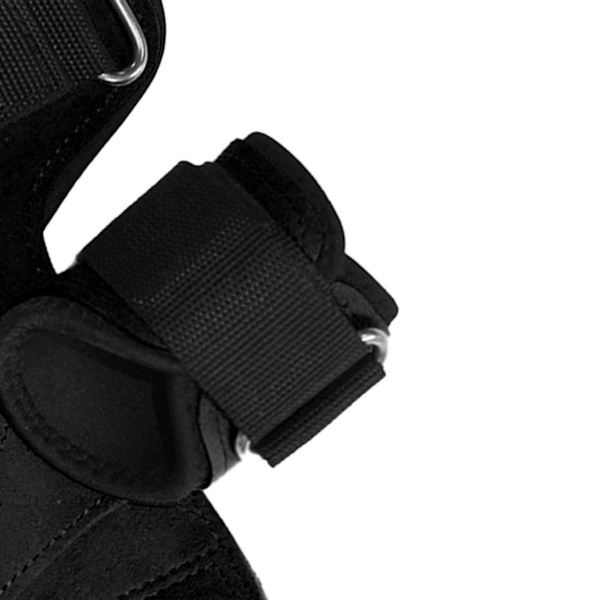 Tyngdlyftande Gym Träningshandskar med handledsstöd för män Kvinnor Fullt skydd i handflatan för träning Fitness Pull Ups Svart