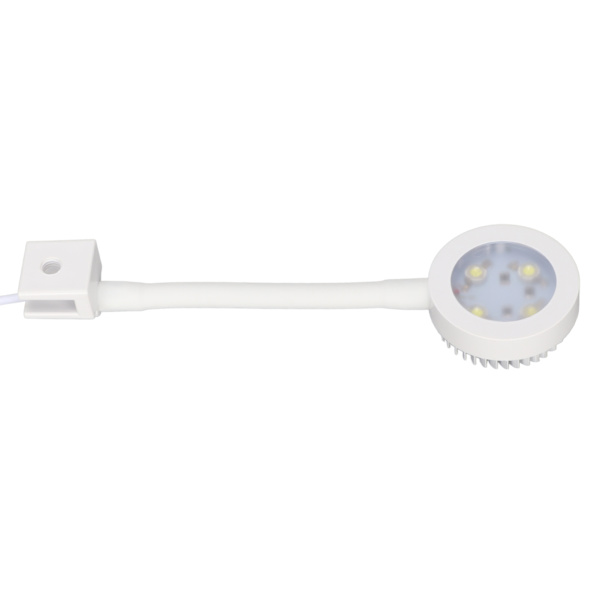 Lille akvariebelysning Høj lysstyrke 360° roterbar Clip On LED Fisktank Lampe til inden for 0,4 tommer tykkelse Hvid