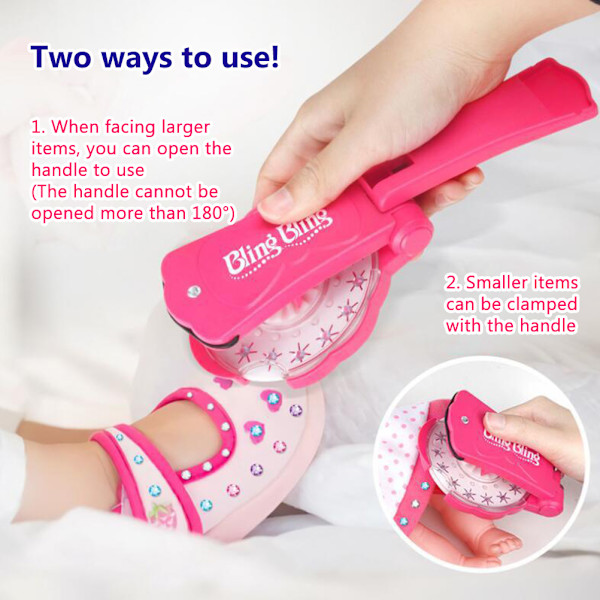 Hair Sparkle Toy Kit för flickor DIY-stylingverktyg med 12-delade presenter för barn