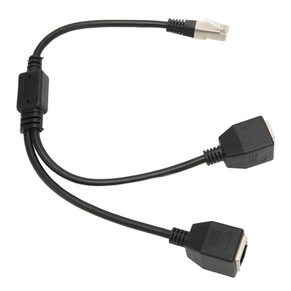 RJ45 Ethernet splitterkabel 1 hane till 2 honportar Stabil snabb överföring Cat5 RJ45 splitterkabel för routermodem