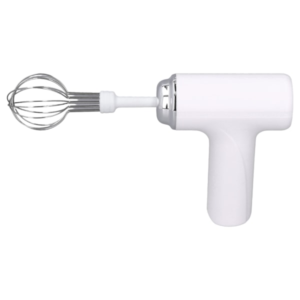 Elektrisk äggvisp Sladdlös handmixer Handhållen äggvisp för gräddsalladsdressing Vit