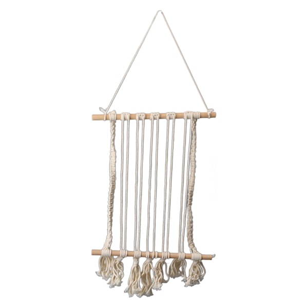 Hängande Fotodisplay Macrame Väggbonad Fotoorganisatör Bomullsbilder Display för Sovrum Sovsal