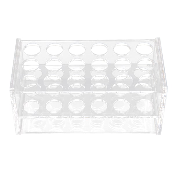 Akryl provrörsställ för 17mm rör 18 hål Transparent centrifugrörsställ för 10ml 15ml rör