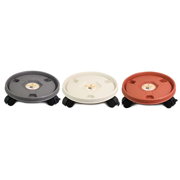 Thickened Moving Tray Plastic Pot with Roller Round Chassis Pot Water Moving Pot Holder Universal Wheel