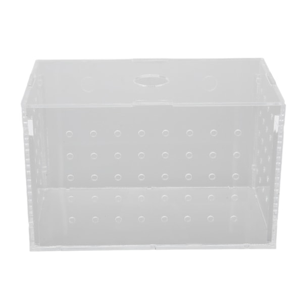 Kalankasvatuslaatikko Korkea läpinäkyvä akryyli kuoriutumisinkubaattoritankki imukupilla vauva kaloille Katkaravut Klovnikala 14x8x9cm / 5,5x3,1x3,5in