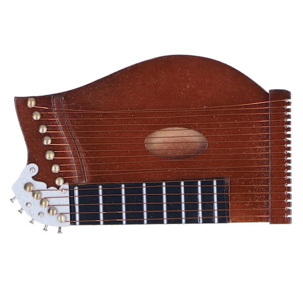 Guzheng modell trä miniatyr Guzheng musikinstrument modell display för heminredning