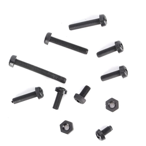 160 pcs Plastic Screw Nut Set Nylon Cross Screw Hex Nut Fastener Hardware Tool M3