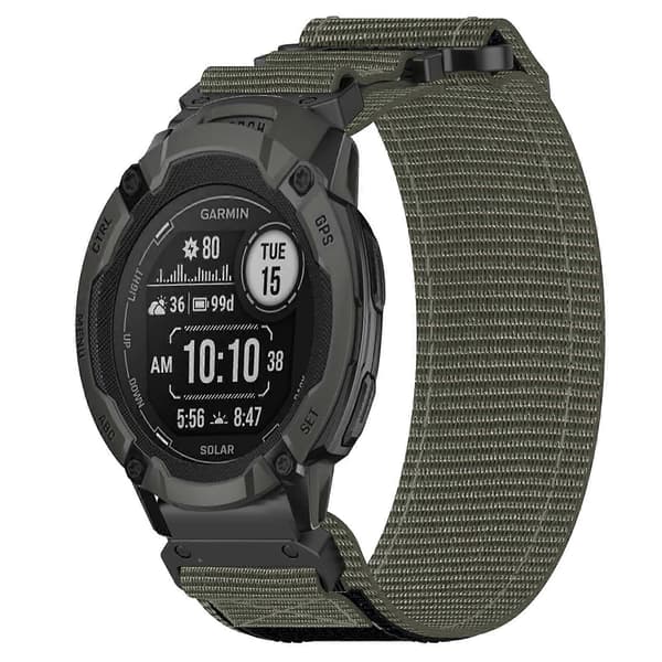 22 mm urrem kompatibel med Garmin Instinct 2 Solar LGL[LD] Grey
