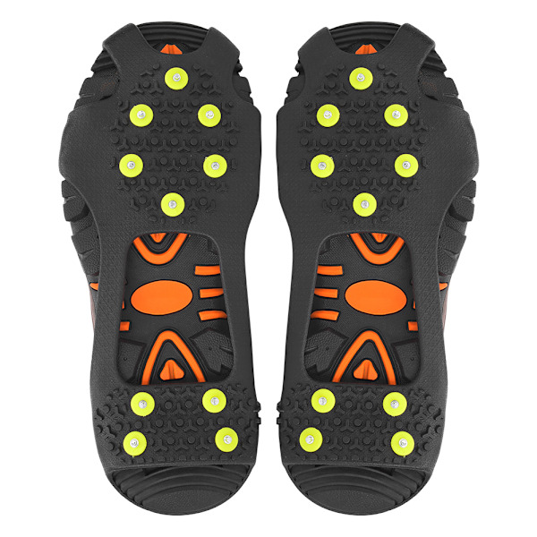 1 pari Universal 10 piikkiä Anti-Slip Jääkynnet Maastokengät Piikit Crampons Vaellukseen ja Kiipeilyyn M:36-38