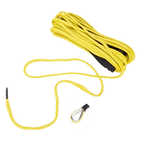 15M syntetisk tau 7700LBS vinsjkabel nylonerstatning for Smittybilt SUV lastebil ATV UTV Gul