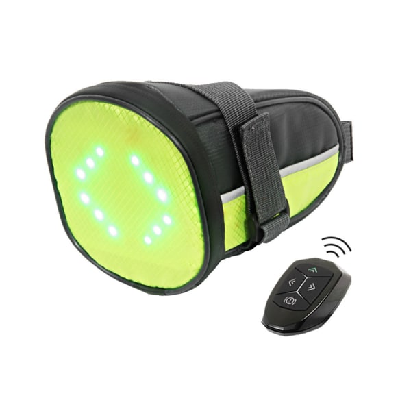 Cykel LED baglygte advarselssignallys taske trådløs fjernbetjening natkørsel udstyr