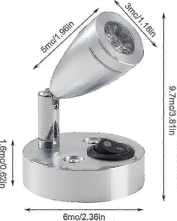 Inomhusbelysning, Kardanslang LED-läslampor (silver) 2 stycken