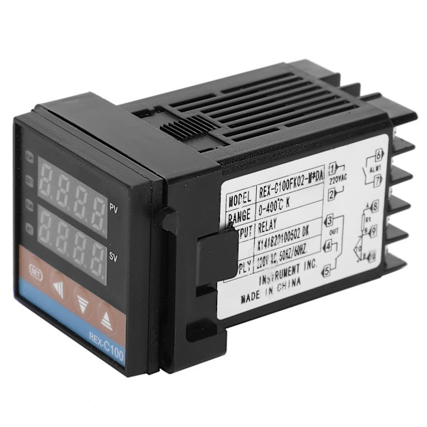 BERM PID Termostat Digital Justerbar Display Temperaturregulator Switch 220V