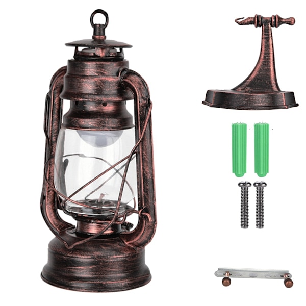 111-240V retro-stil lampe lys antik jern vegglampe armatur for kafé bar hall rød bronse