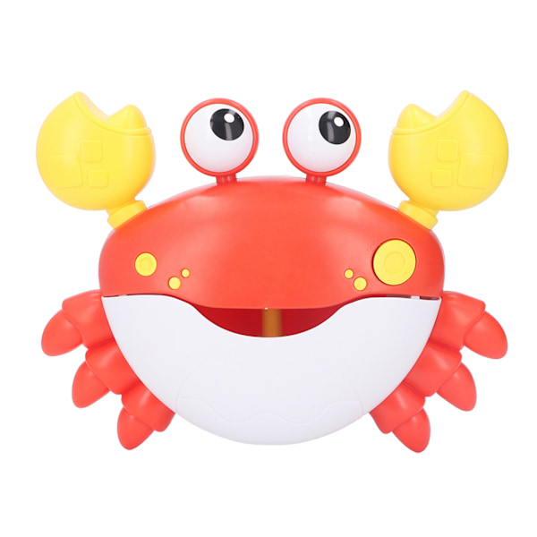 Dancing Crab Bubble Machine Musik Elektronisk Crab Bubble Blower för Barn Toalett Röd