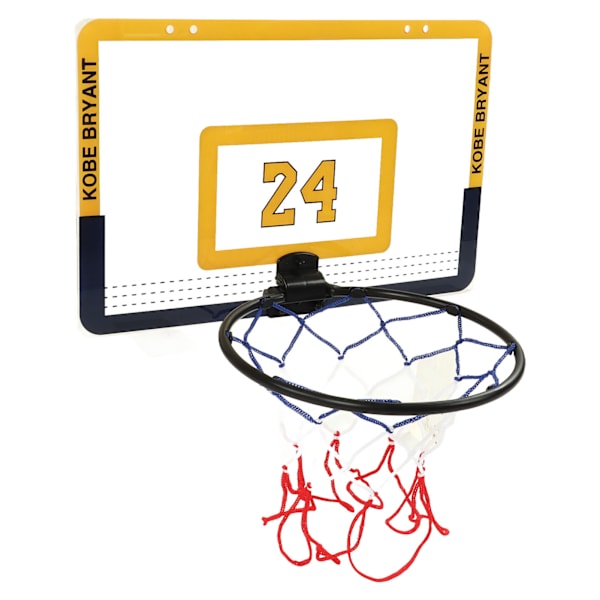 Foldbar børnebasketkurvsæt med hængekrog Boldpumpe Kid Basketball Goal Legetøj Spil Gul