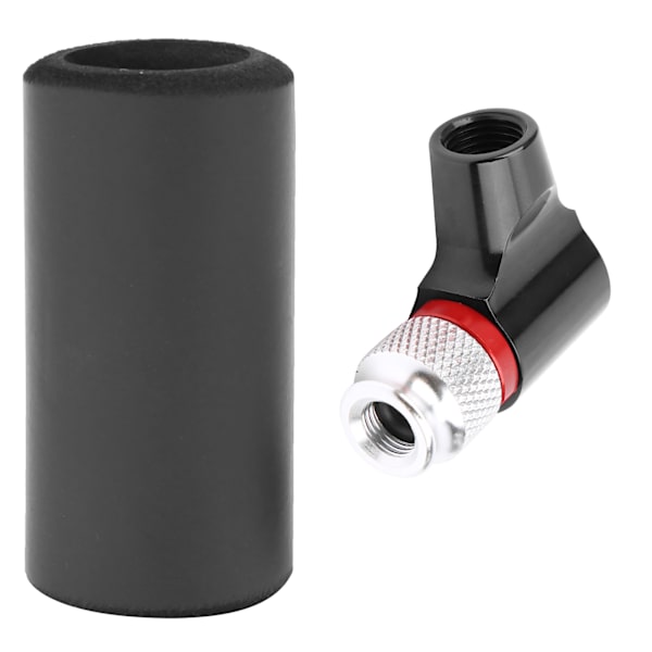 Sykkeldekkpumpe Mini CO2-inflator Bærbar Manuell Med Svamphette Svart