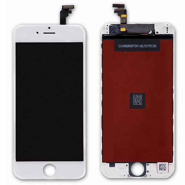 Kompatibel med iPhone 6 komplet LCD-skærm med smådele Vit