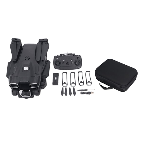 2,4G H66 RC-drone taittuva RC-quadcopter-drone HD 4K WiFi 4-akselinen lentokone kaksoisakuilla aikuisille lapsille Kaksoislinssi