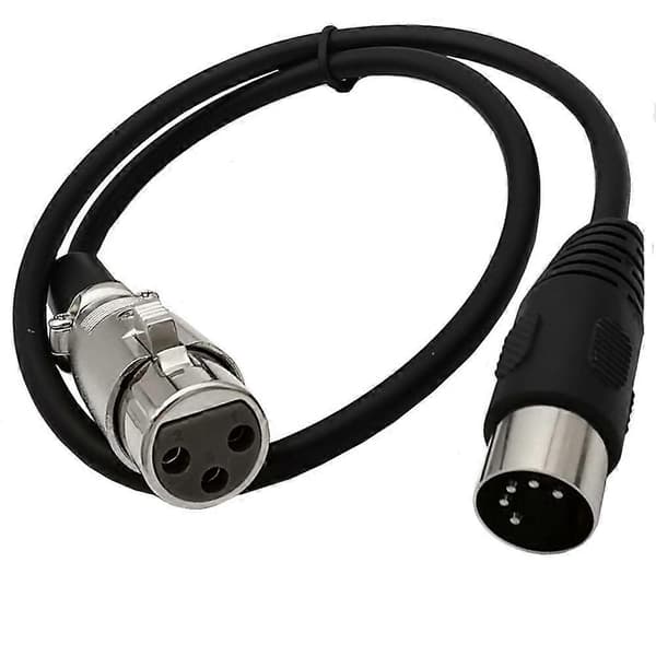MIDI til XLR-adapterkabel DIN 5-pin til XLR 3-pin lydtilkoblingskabel