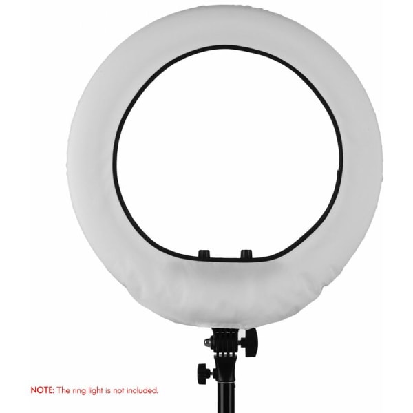 18 tuuman rengasvalon diffuusorikangas live-meikkituotteen videokuvaukseen, malli: valkoinen