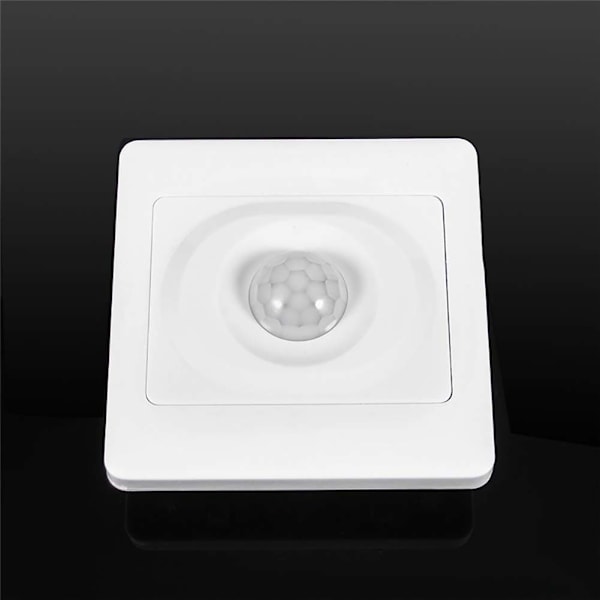 220V Automatisk infraröd PIR Body Motion Sensor Switch Väggfäste LED Nattljus