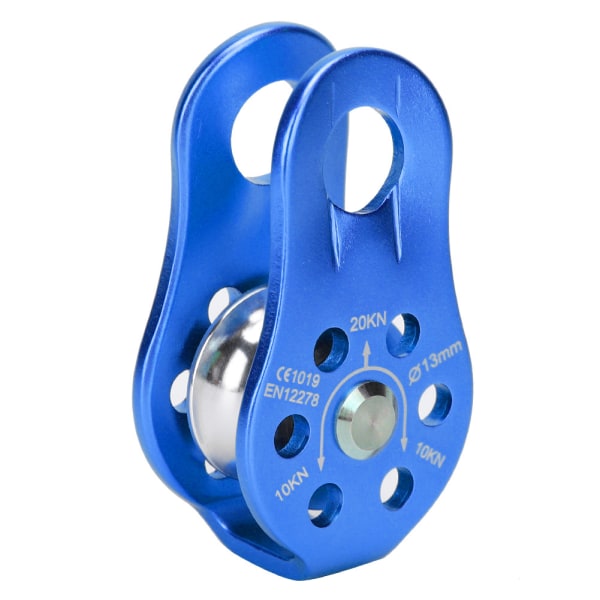 Outdoor Rock Climbing Pulley Fixed Sideplate Single Pulley High Altitude Survival Tool GearBlue