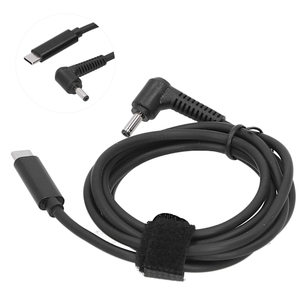 150cm Type-C Han til 4,0 x 1,35 MM Strømadapterkabel Hurtigopladning til Notebook Computer