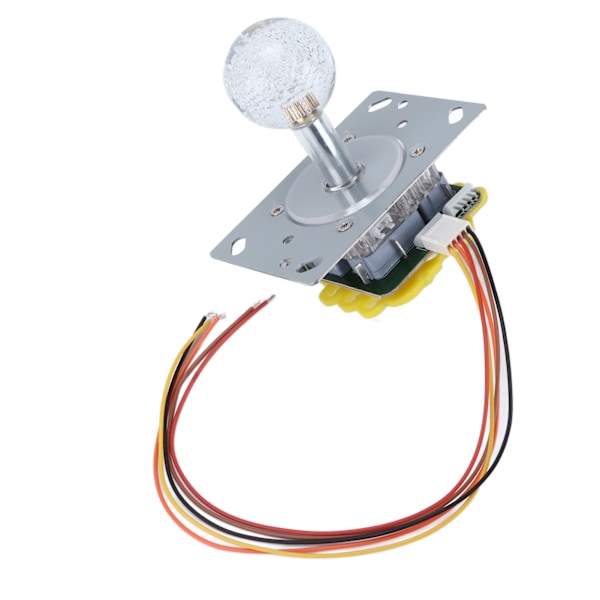 Arcade Stick Farverig Lysfølsom Arcade Joystick med 5P Kabel Krystal Kugle til Spilleautomat Cool Running