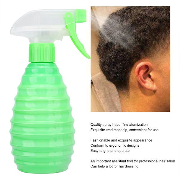 Salong Barber Shop Frisör Sprayflaska Hårstyling Vattenkanna Vattenkokare 400ml Grön