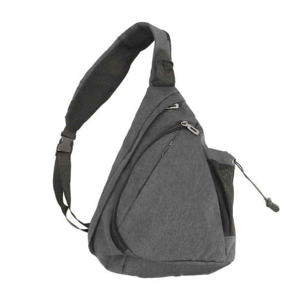 Män Fanny Pack Enkel Snygg Multifunktionell Bärbar justerbar axelrem Slingväska för utomhusresor Grå
