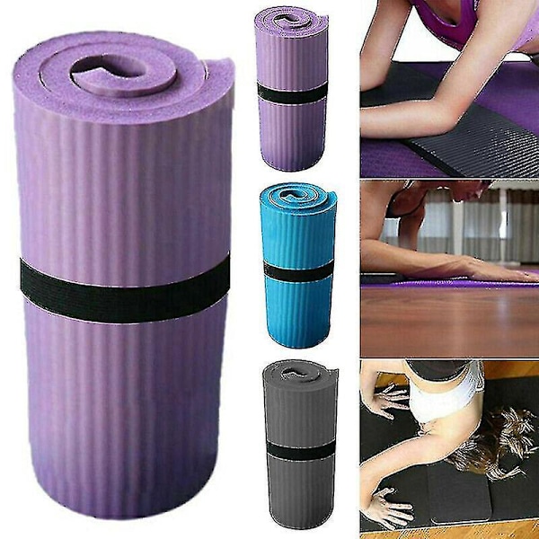 15 mm:n liukumaton musta NBR-kuntoilumatto pilates- ja fitness-harjoituksiin