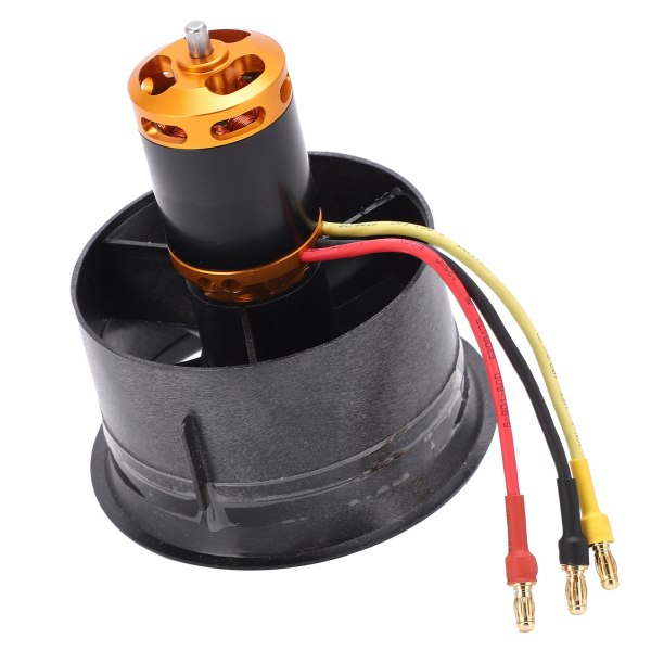 QXMotor 64 mm EDF-set 28222400KV borstlös motor med 12 blad kanalfläkt för RC-flygplan