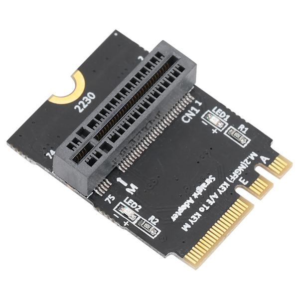 Sovitin kortti NVME SSD:lle M.2 Key AE pystysuoraan asennukseen Verkko muuntaja 2280 tyypille