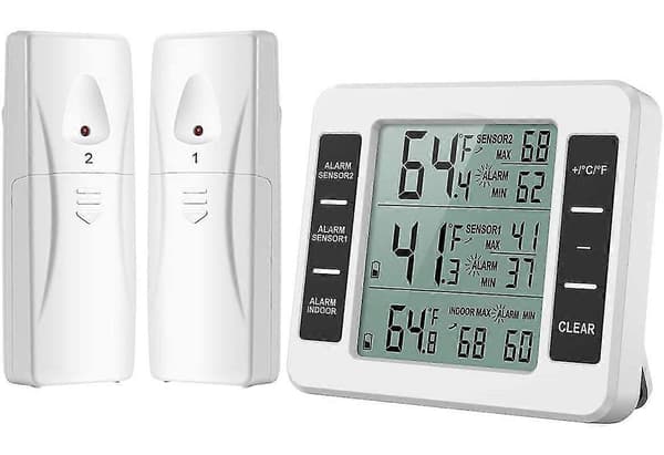 Kjøleskapstermometer, trådløst digitalt frysetermometer