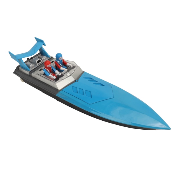 2,4G Fjärrkontrollbåt Mini Segelbåt Modell Hög Hastighet RC Elbåt Vattenleksak Fjärrkontroll Avstånd 50‑100m Blå